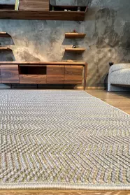 Nairobi Halı  Zig Zag Koyu Gri