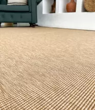 Sisal İç ve Dış Mekan Kullanıma Uygun Dokuma Kahverengi Halı Siyah  Bordürlü 4506/26