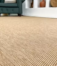 Sisal İç ve Dış Mekan Kullanıma Uygun Dokuma Kahverengi Halı Siyah  Bordürlü 4506/26